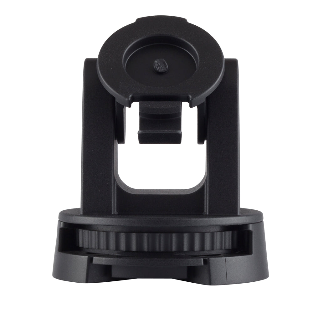 Garmin tilt and swivel mount accessory for STRIKER 4 and 4dv fish finders, adjustable mounting bracket, black plastic and metal parts.