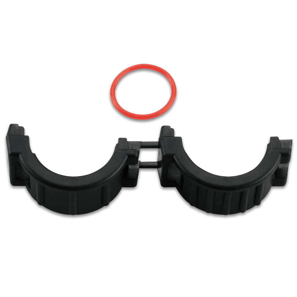 Garmin autopilot split collar 11mm connector, used for marine navigation systems and autopilot setup, shown on a white background.