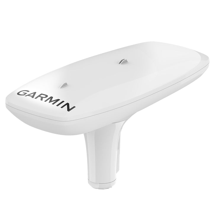 Garmin MSC 10 Marine Satellite Compass mounted on boat dashboard with digital display and navigation features.