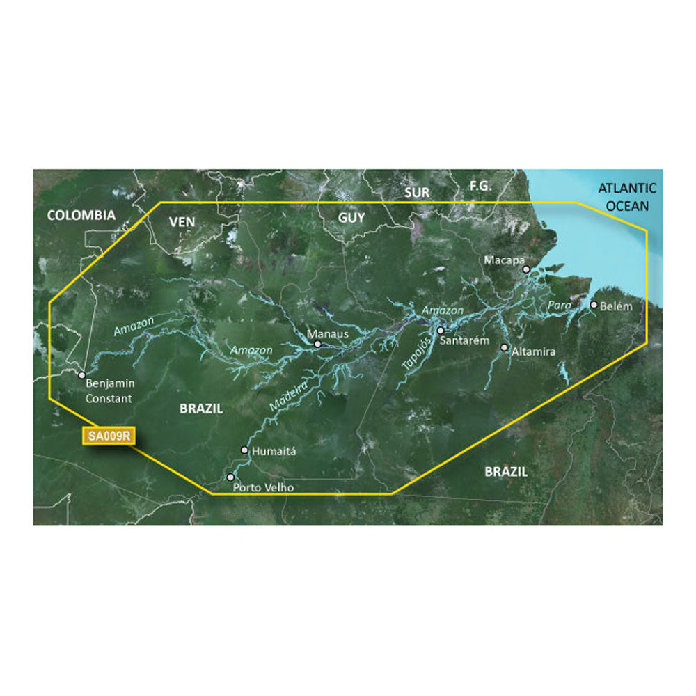 Garmin BlueChart g3 HD - HXSA009R - Fleuve Amazone - microSD/SD