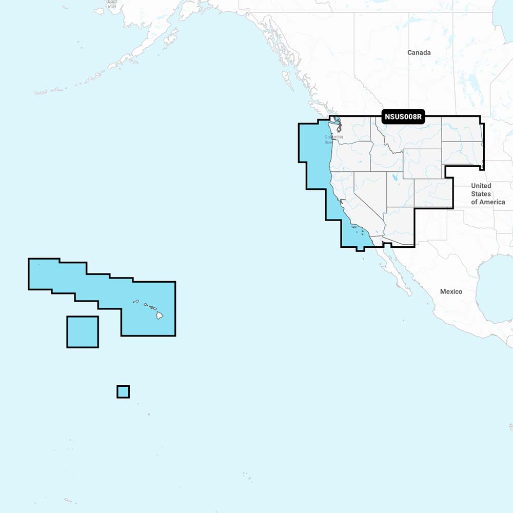 Garmin Navionics+ NSUS008R États-Unis Ouest