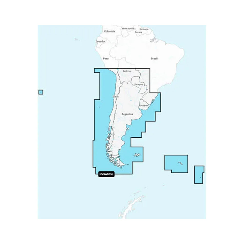 Garmin Navionics Vision+ NVSA005L - Chili, Argentine, Île de Pâques - Cartes marines