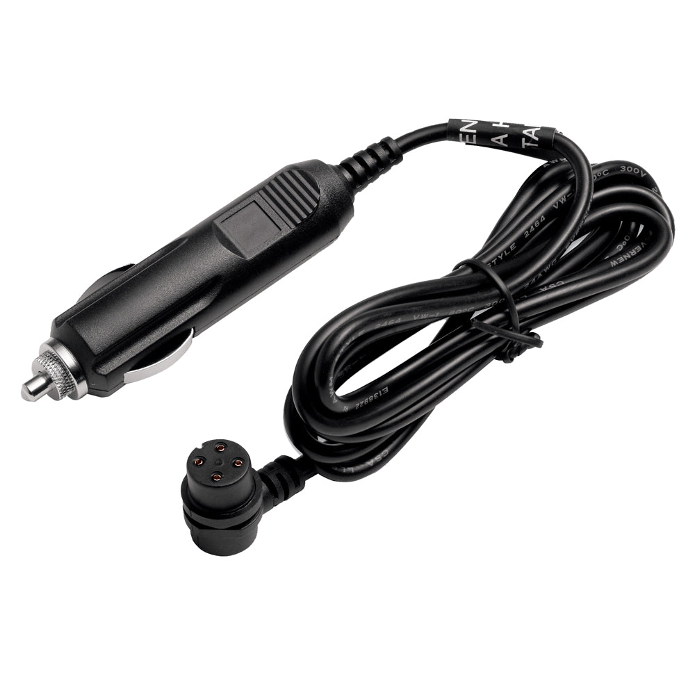Garmin 12V adapter cable for GPS devices with cigarette lighter plug, accessory for Garmin GPS navigation systems.