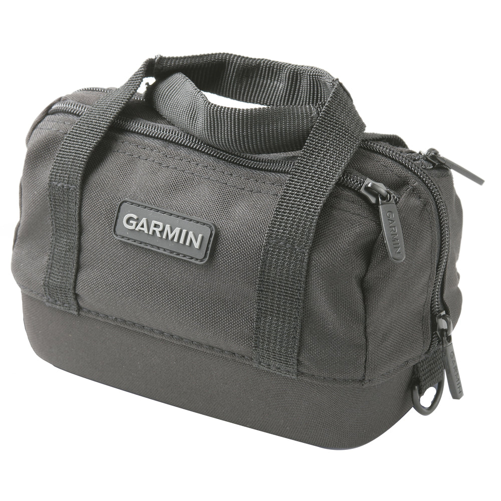 Garmin Deluxe carrying case for GPS accessories, black protective storage bag with zipper and compact design