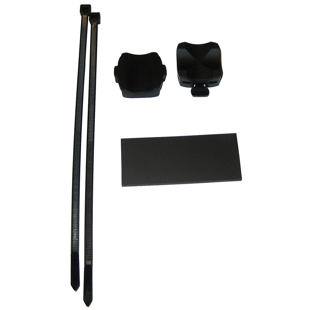 Garmin handlebar mount for Edge 205, 305, 605, 705 GPS cycling computers attached to a bike handlebar.