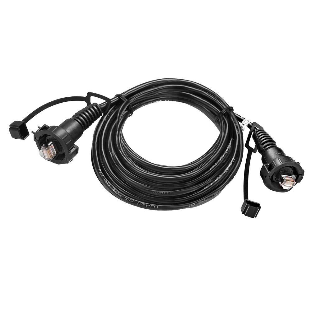 Garmin Marine Network Cable 50 for marine electronics, black cable with connectors, used for Garmin marine network connections.