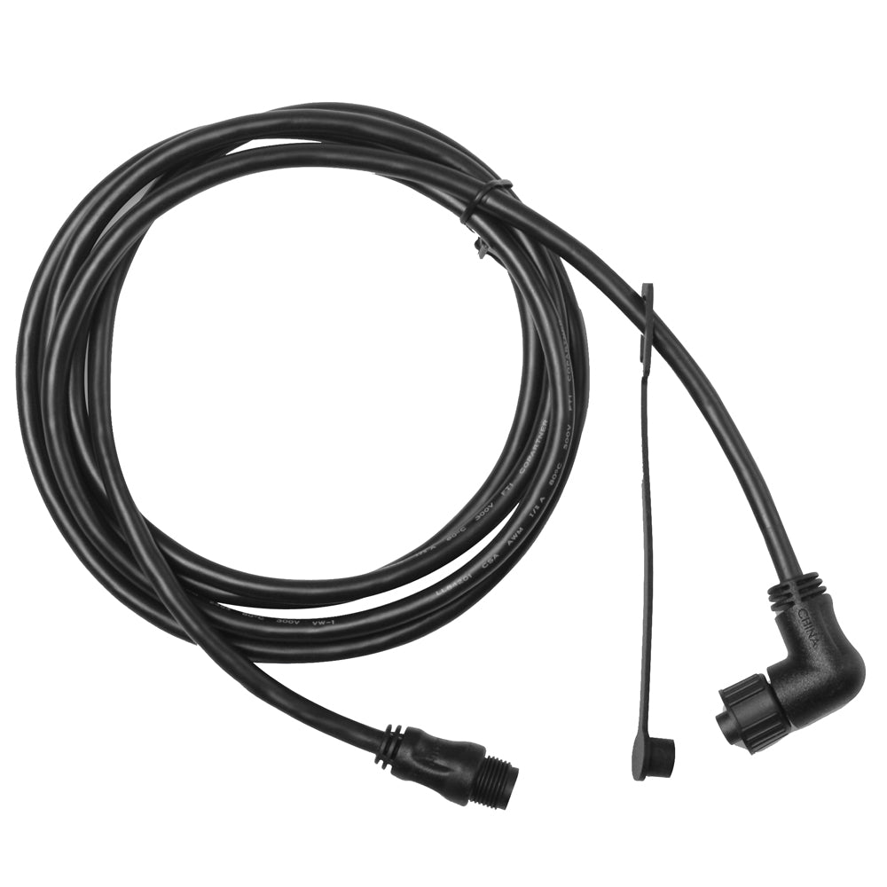 Garmin 6' NMEA 2000 cable with right-angle connector, used for marine electronics and NMEA sensor connections.