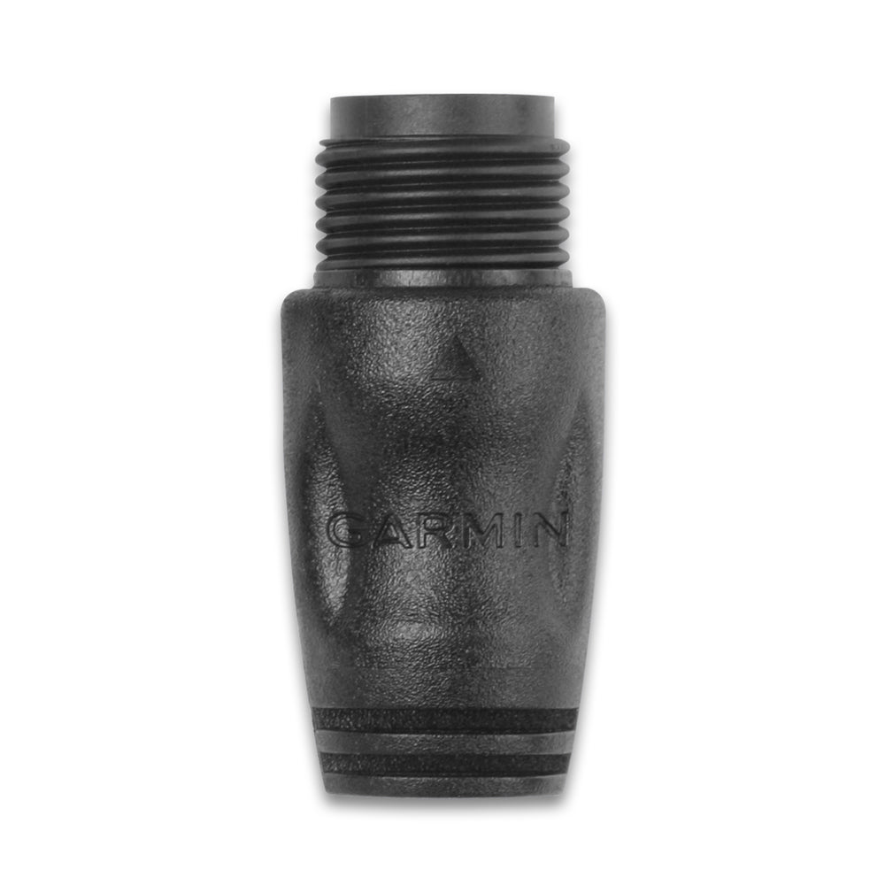 Garmin NMEA 2000 terminator male connector for marine NMEA cables and sensors, used in boat navigation systems.