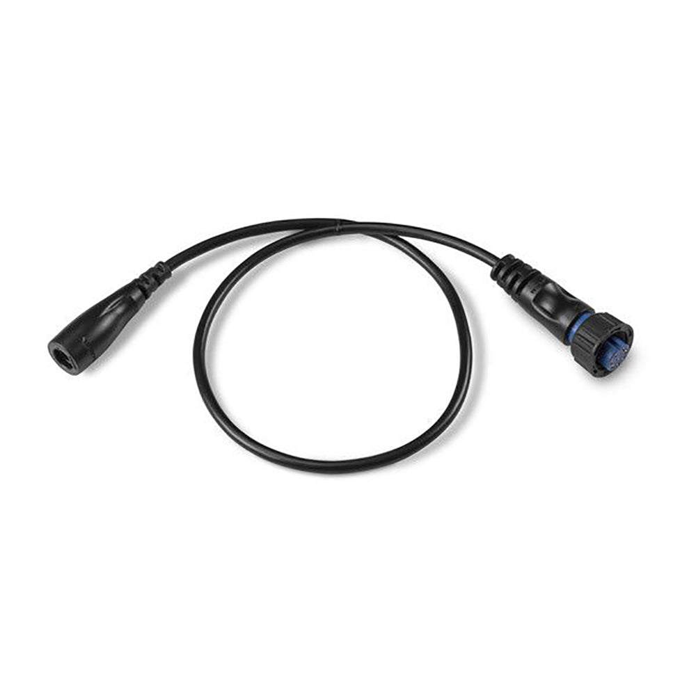 Garmin 4-Pin to 8-Pin Transducer Adapter for sonar port, compatible with Garmin fish finders and sonar devices.