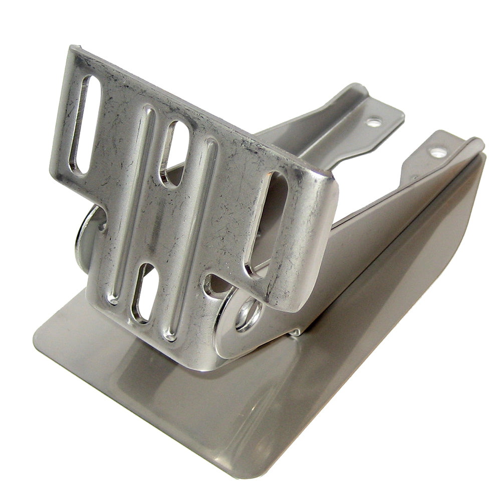 Garmin heavy-duty transom mount bracket with spray shield for transducer accessories, designed for boat transducers.