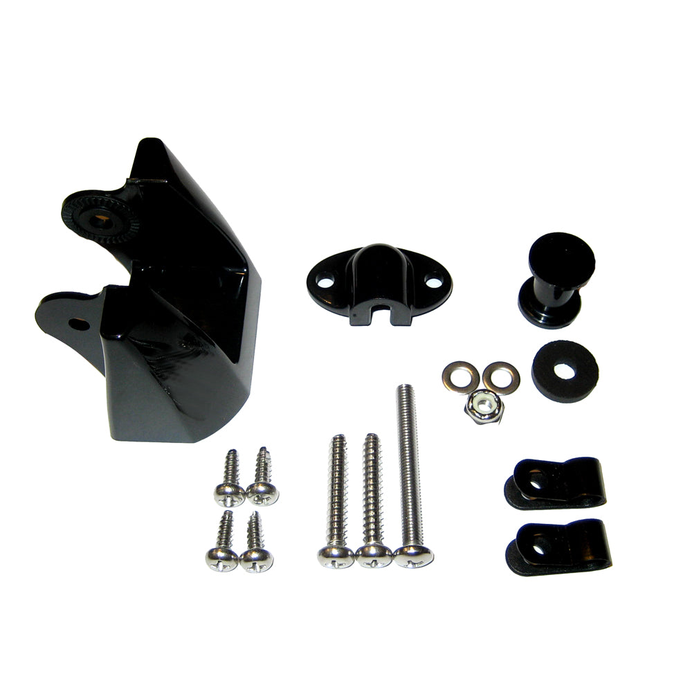 Garmin replacement transducer bracket for plastic TM transducer with depth and temperature sensors, compatible with Garmin marine devices.