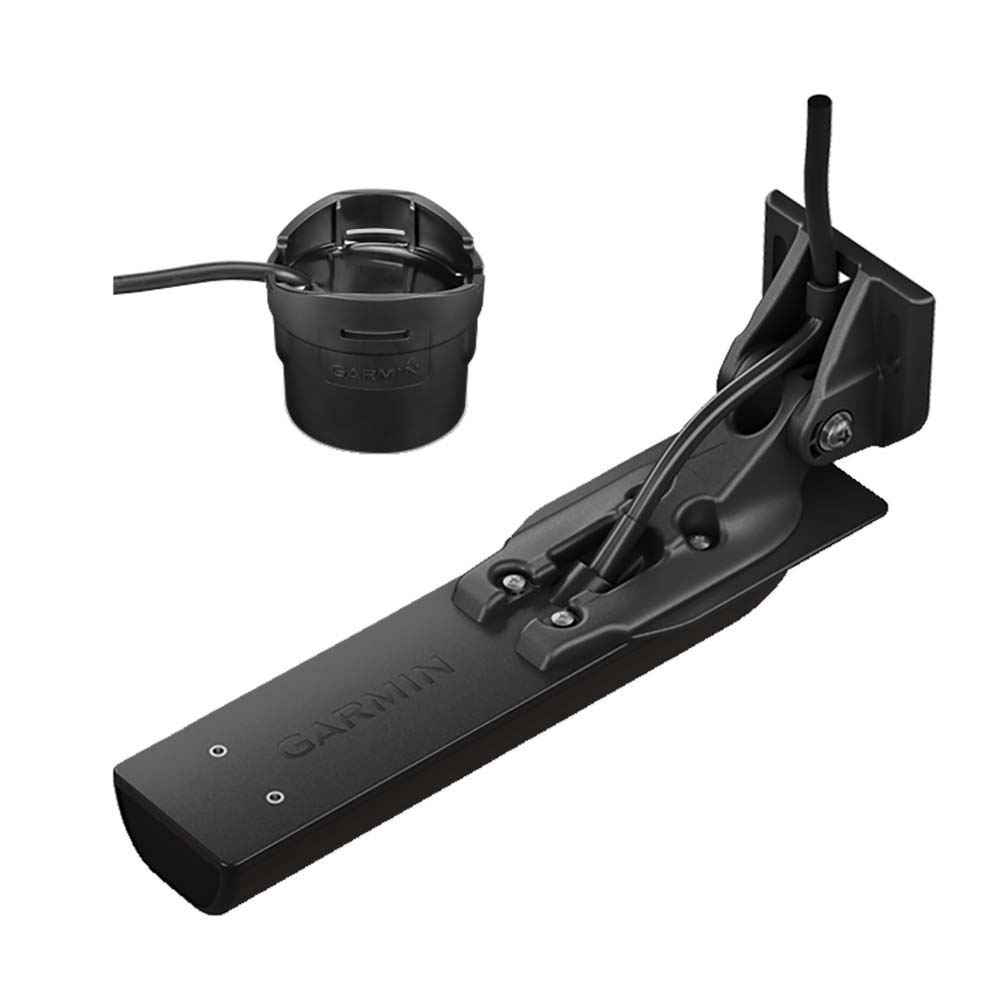 Garmin GT36-TM and GT8HW-IH transducer bundle for marine sonar with detailed transducer and wiring components.