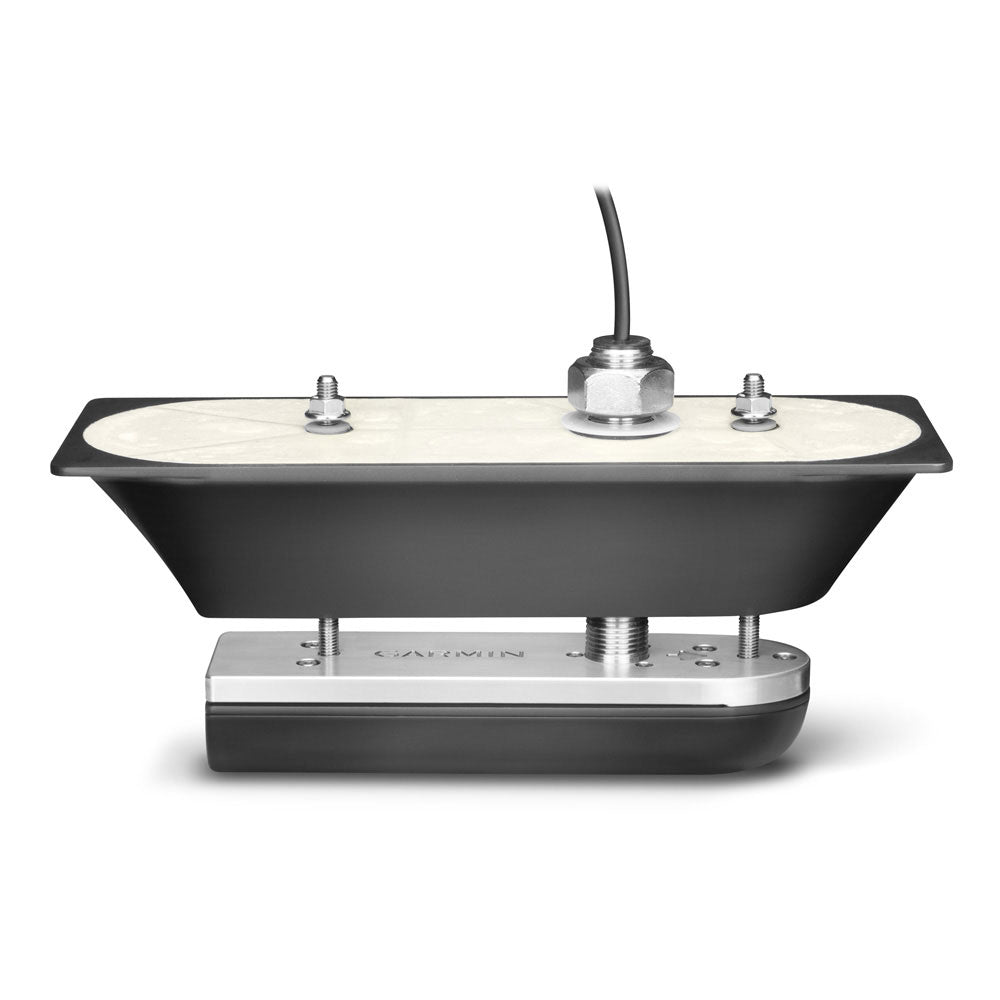 Garmin GT51M-TH SS TH transducer with 12-pin connector, 500W CHIRP DownV/SideV, traditional 600W Mid-Band CHIRP for fishfinding.