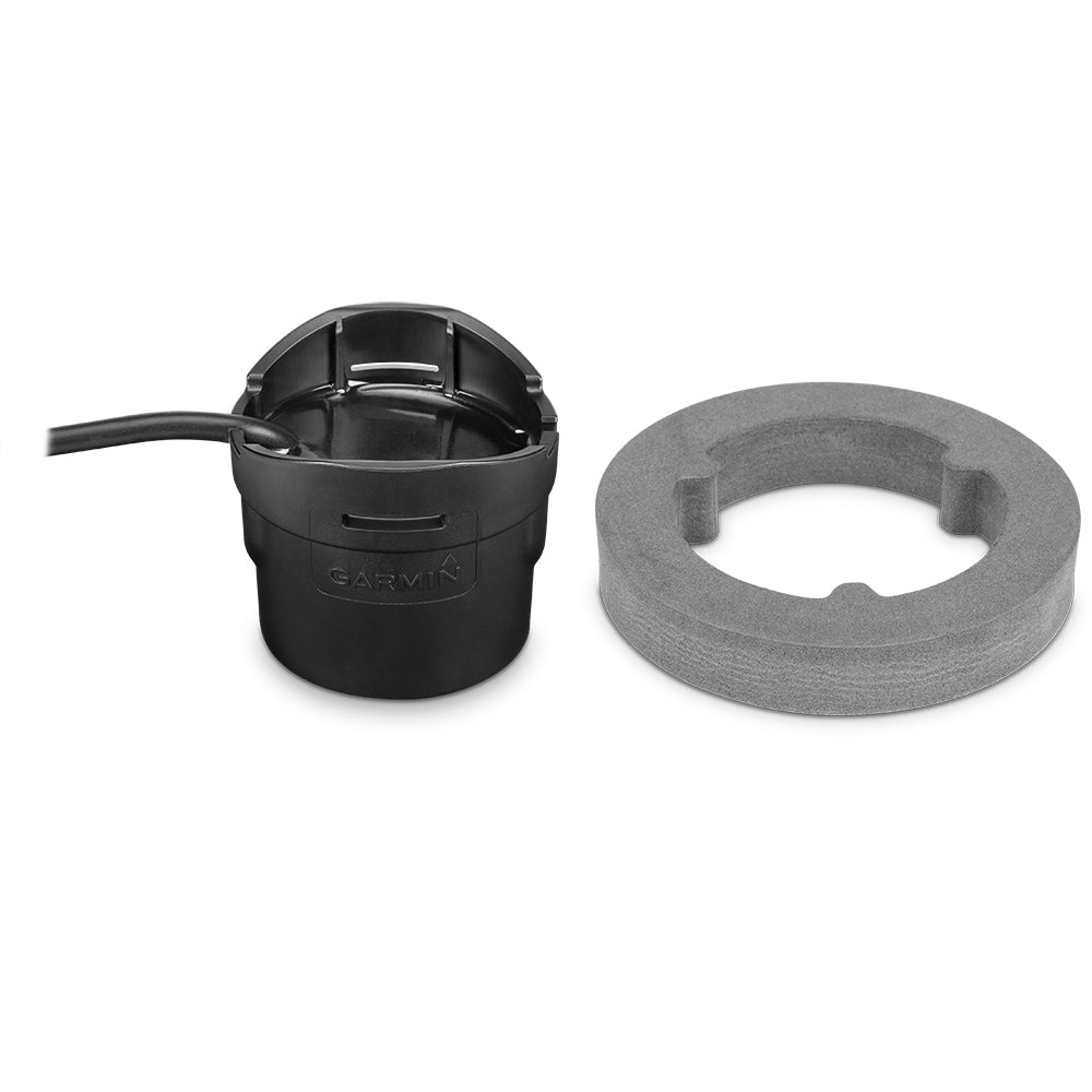 Garmin GT8HW-IH In-Hull Transducer for boats, 8-pin connector, mounted inside hull for marine sonar and fishfinder use.