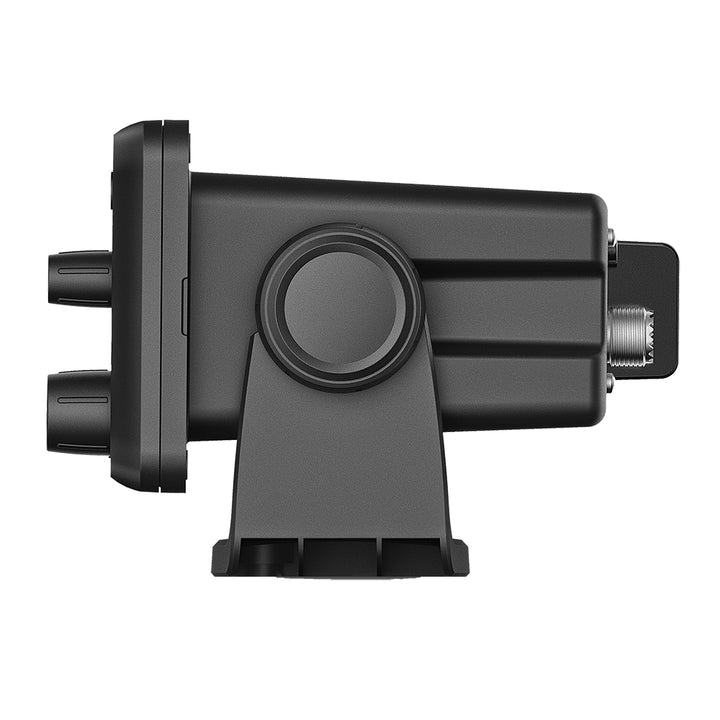 Garmin VHF 215 AIS marine radio, fixed mount VHF radio for boat communication with AIS capability, black and compact design