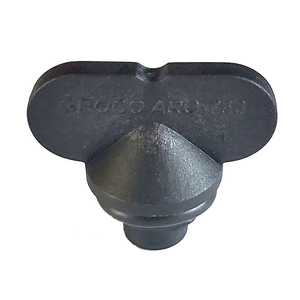 GROCO drain plug with O-ring for ARG strainer, compatible with 2009 and newer models, used as a marine plumbing accessory.