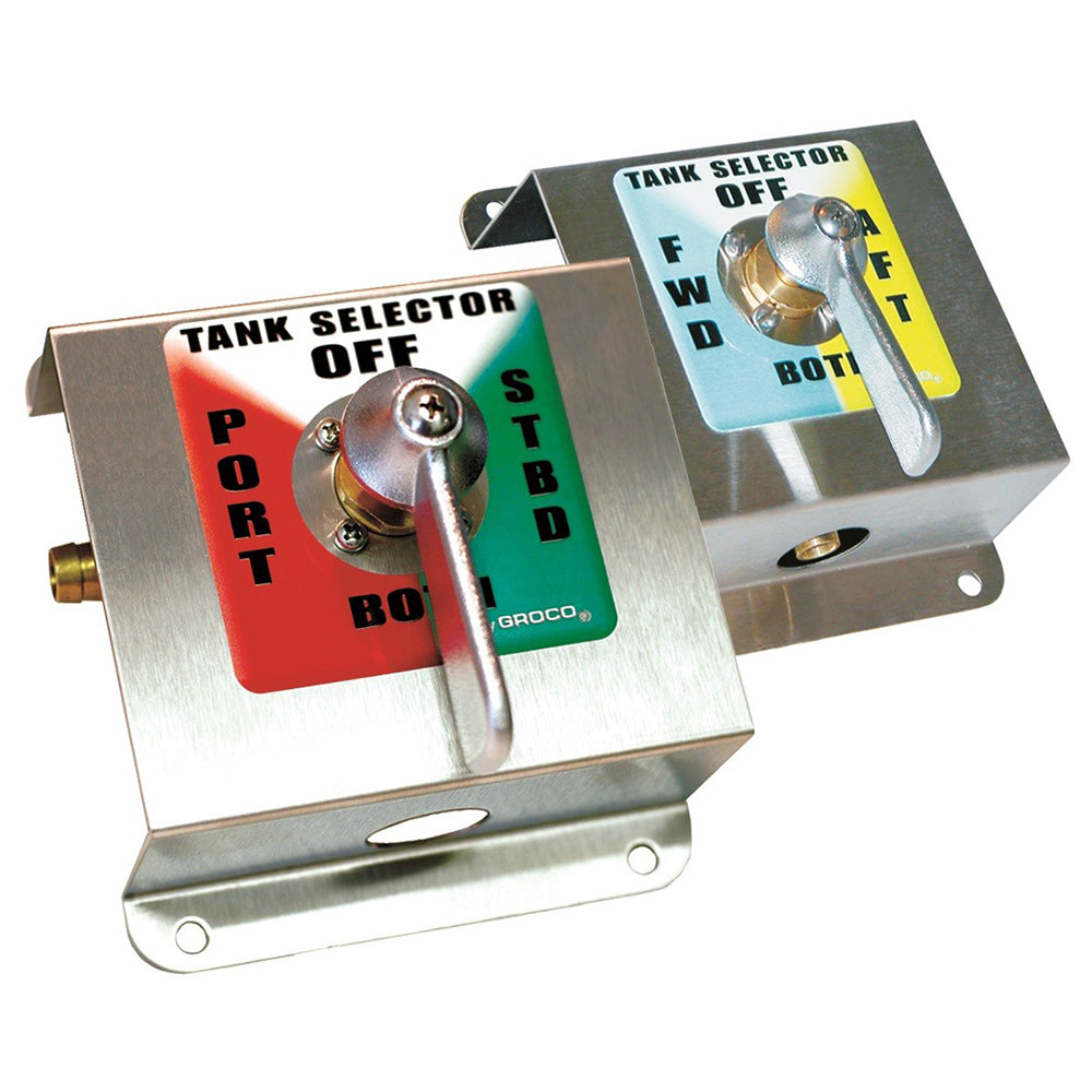 GROCO 1/2-inch 4-way tank selector kit with fittings, designed for efficient fluid control in plumbing systems.