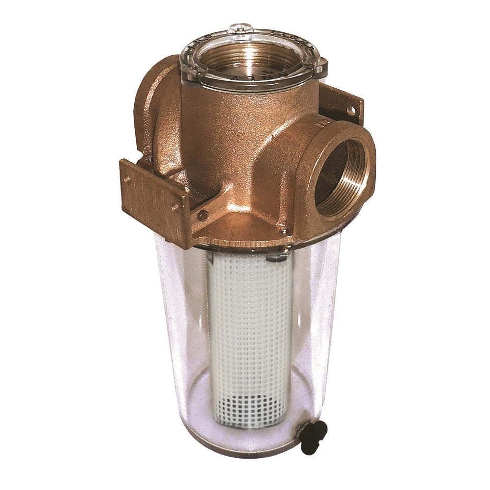 GROCO ARG-750 Series 3/4-inch raw water strainer with non-metallic plastic basket, designed for marine and plumbing applications