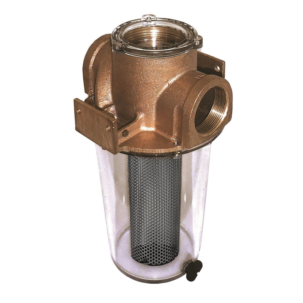 GROCO ARG-755 Series 3/4-inch raw water strainer with Monel basket, durable marine water filter for industrial applications