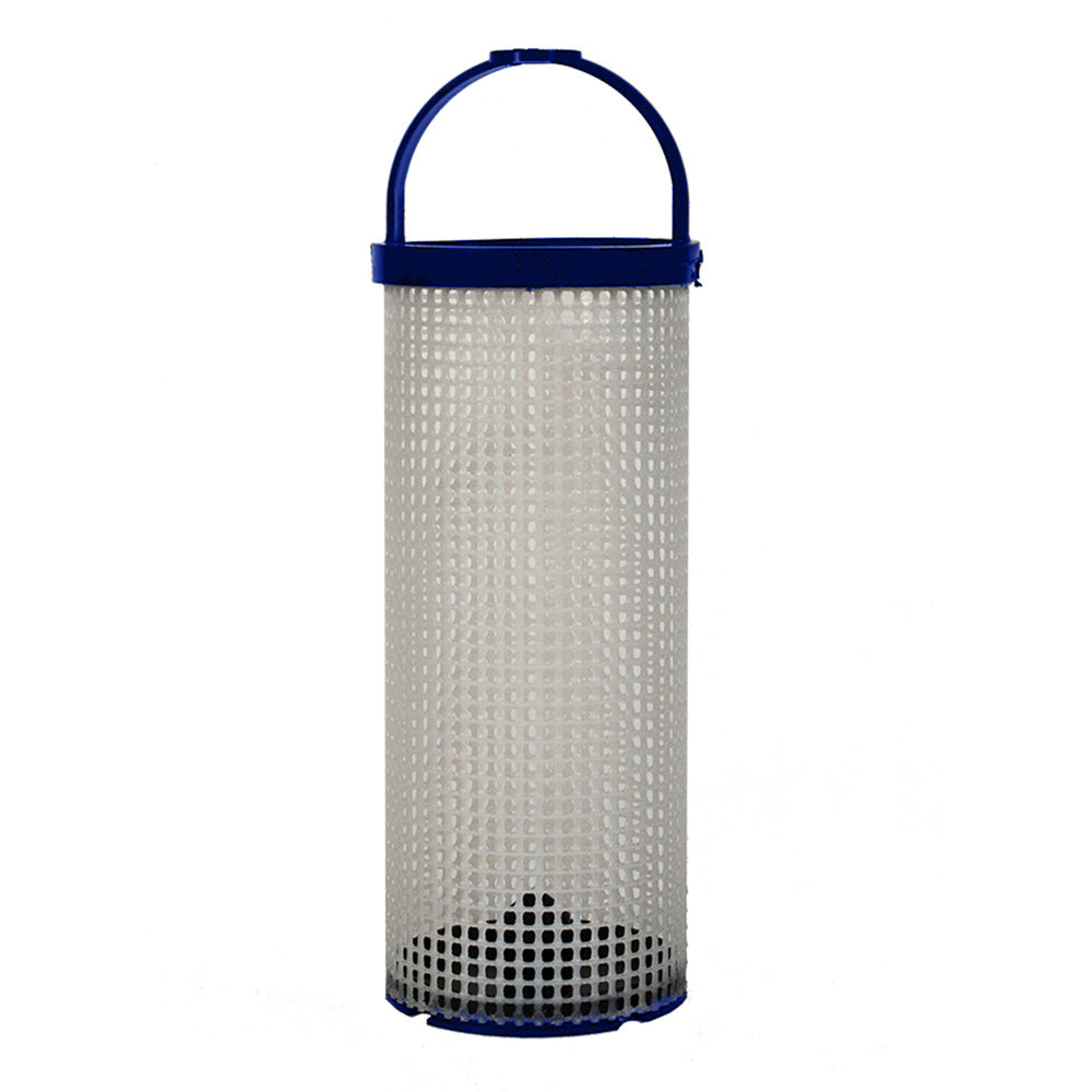 GROCO BP-6 Poly Basket, 3.1 x 10.1 inches, plastic strainer basket for filtration and debris removal in plumbing systems