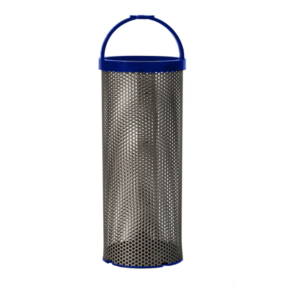 GROCO BS-23 stainless steel basket for SS-1000 and BVS-100 strainers, durable kitchen or plumbing component.