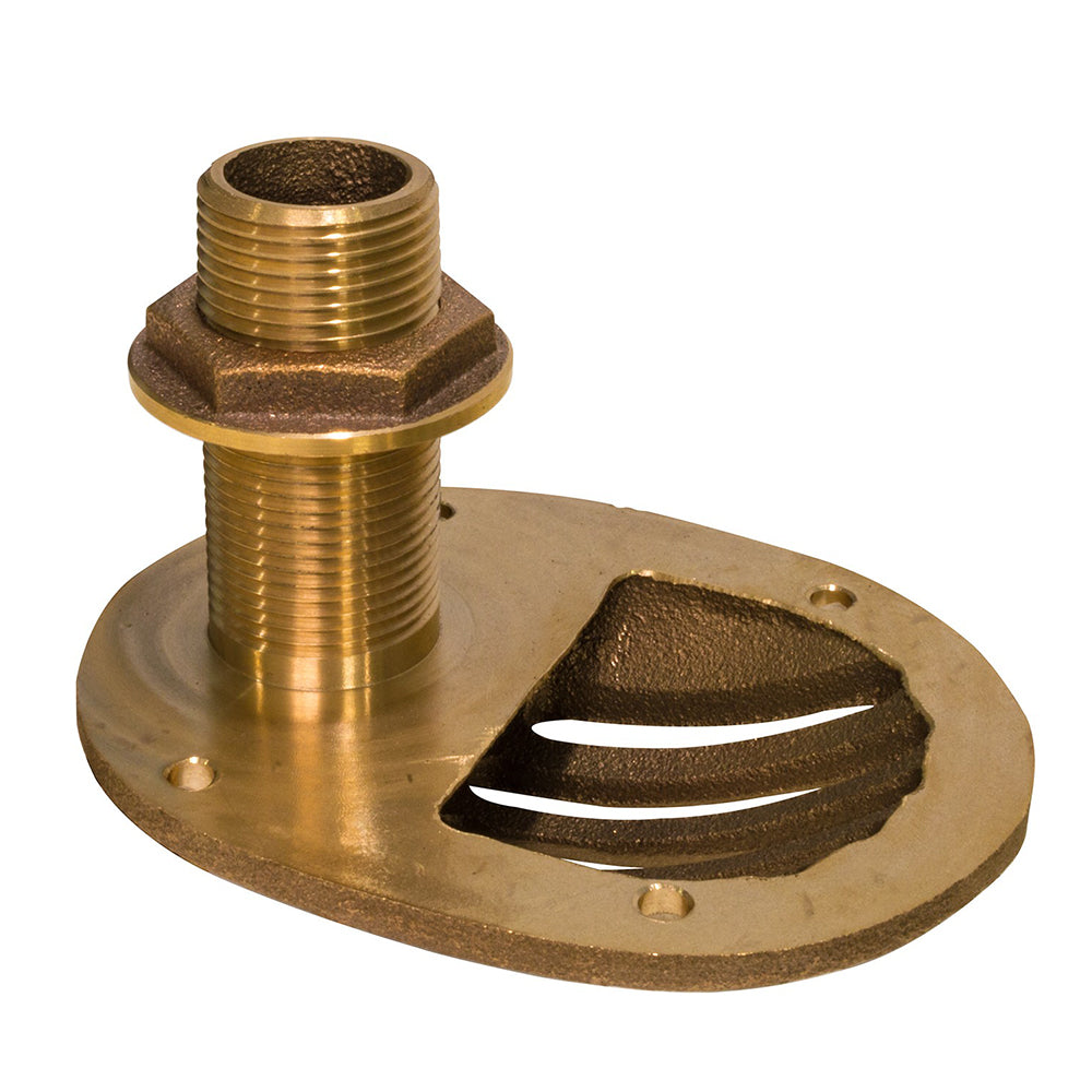 GROCO 2-1/2" Bronze Combo Scoop Thru-Hull avec écrou