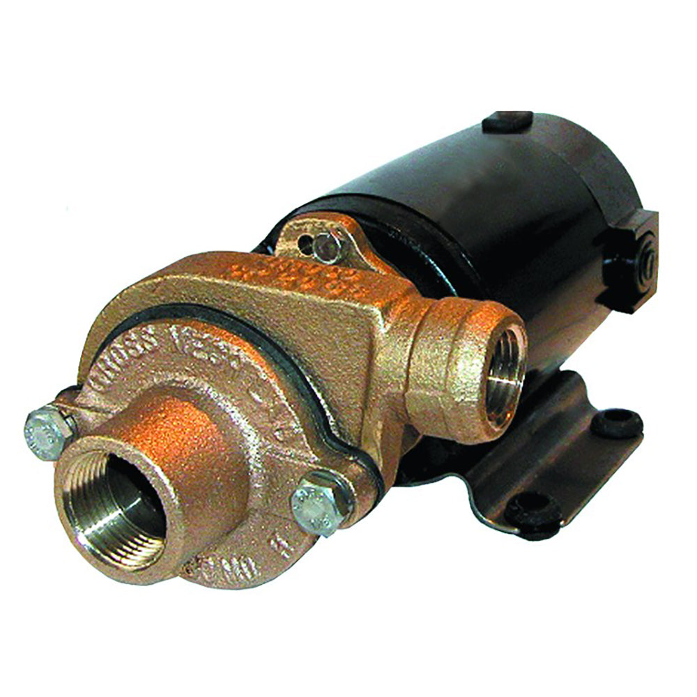 GROCO Bronze 17 GPM centrifugal baitwell pump for washdown and pressure applications, with durable bronze construction.