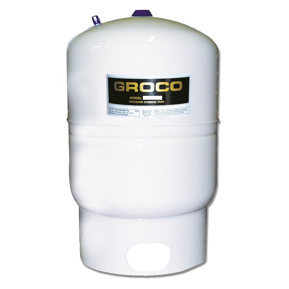 GROCO 3.2-gallon pressure storage tank for washdown and pressure pump systems, durable and reliable for fluid storage.