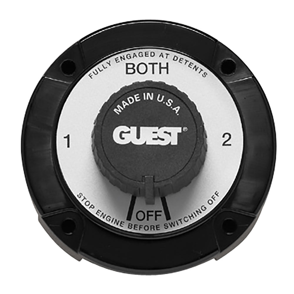 Guest 2110A Battery Selector Switch for battery management, mounted on panel with control terminals and switch handle.