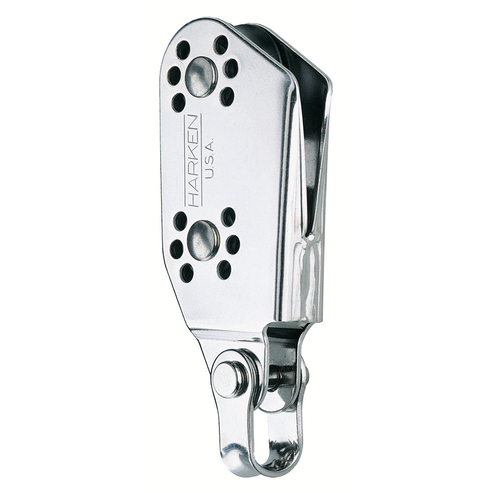 Harken 22mm Fiddle Micro Block with V-Jam, compact sailing block with rope jam for smooth line control
