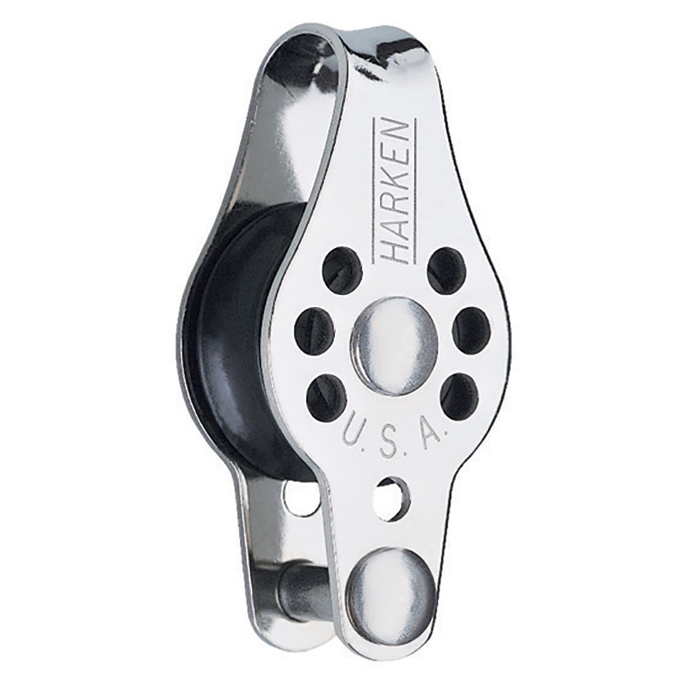 Harken 22mm Micro Block with Becket, compact sailing block for rigging and reefing applications on a boat