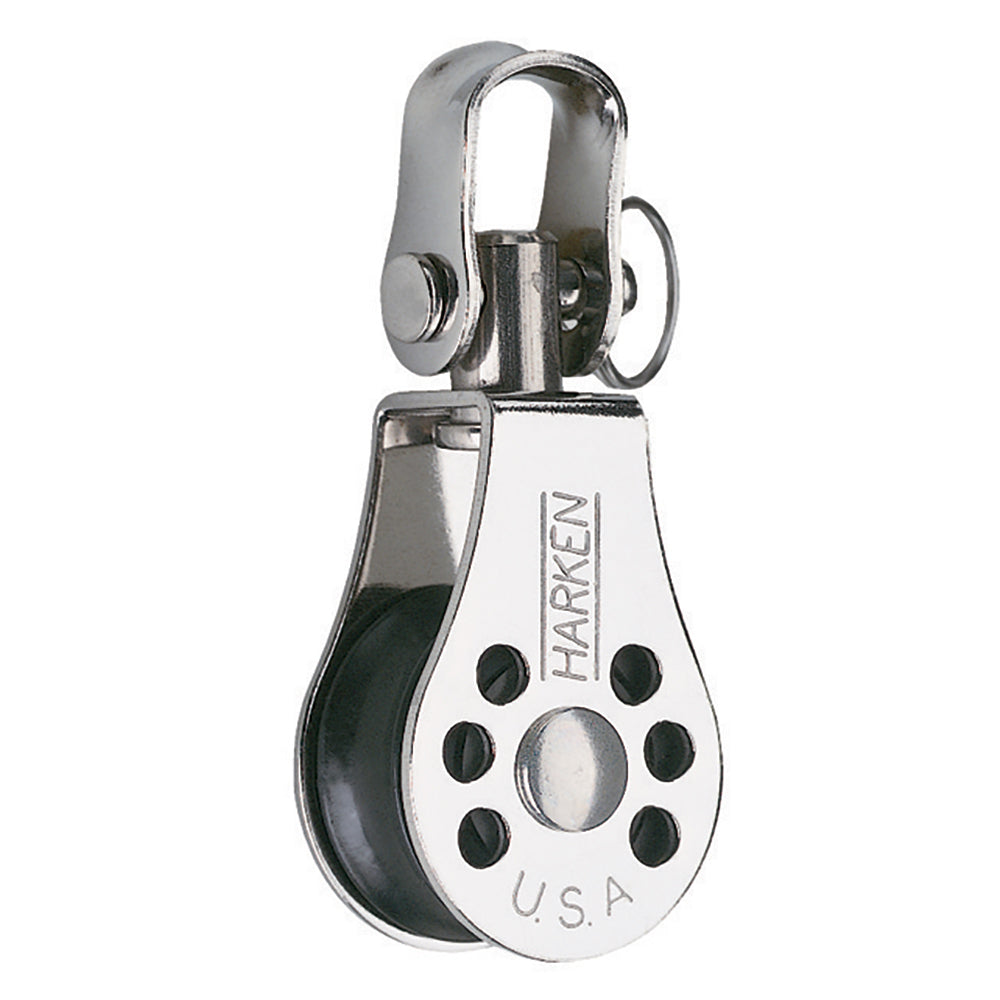 Harken 22mm Micro Block with swivel, compact sailing block with durable construction and rotating swivel for easy line control