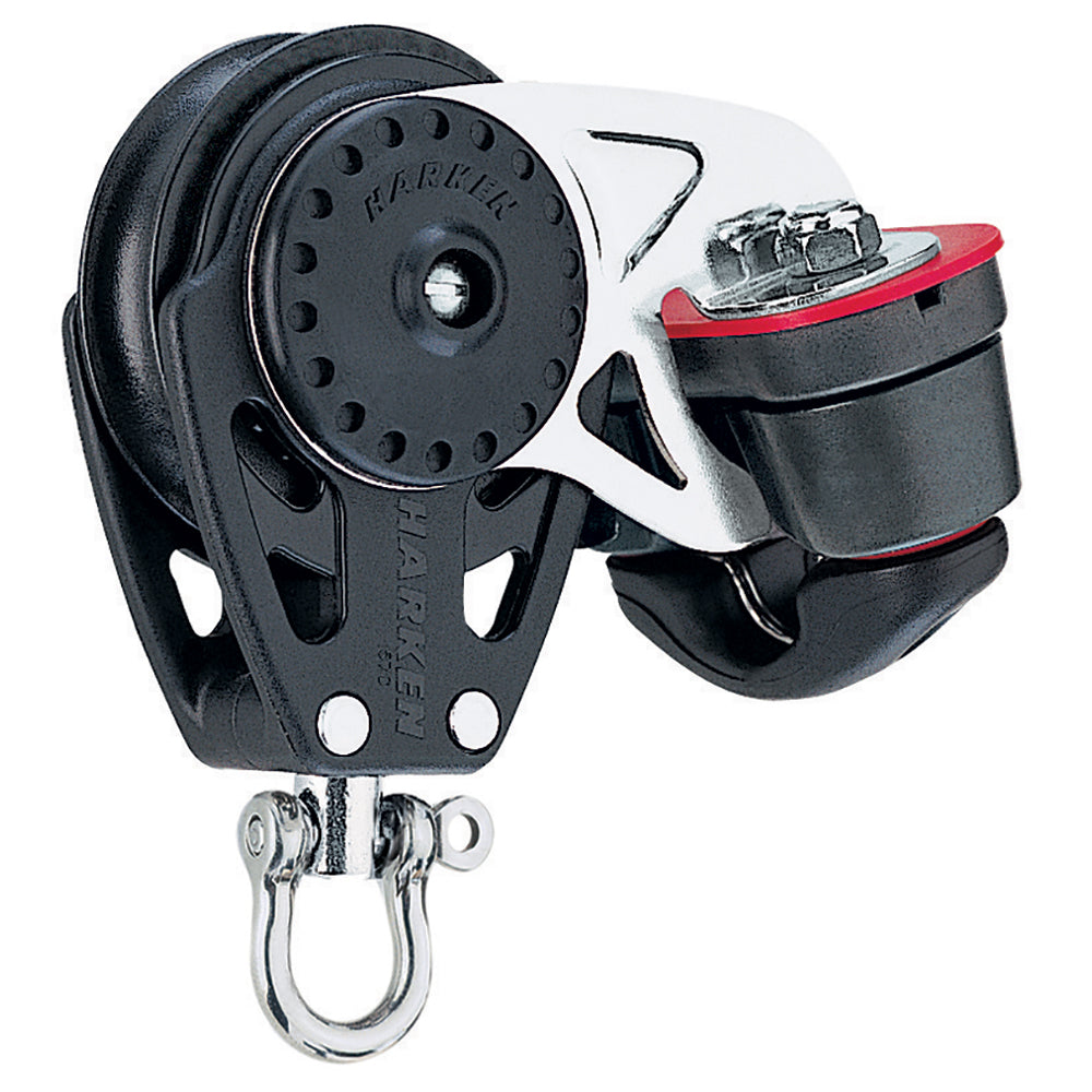 Harken 40mm Carbo Air Block with cam cleat, a lightweight sailing block used for halyards and control lines.