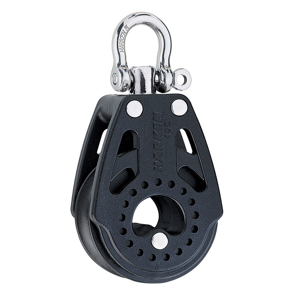 Harken 40mm Carbo Air Block with swivel, marine sailing block for easy line handling and smooth sailing performance.