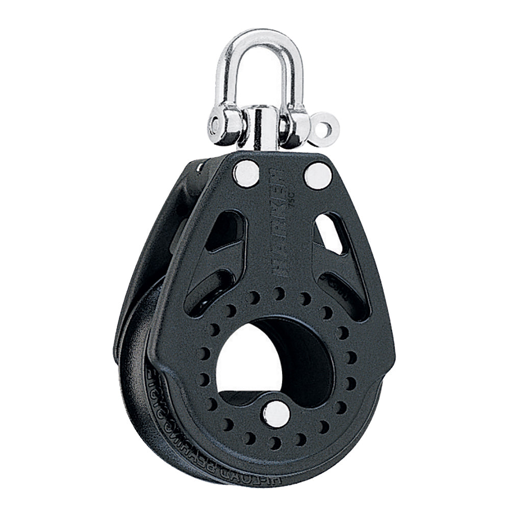 Harken 75mm Carbo Air Block with swivel, sailing hardware for smooth sheave rotation and lightweight performance