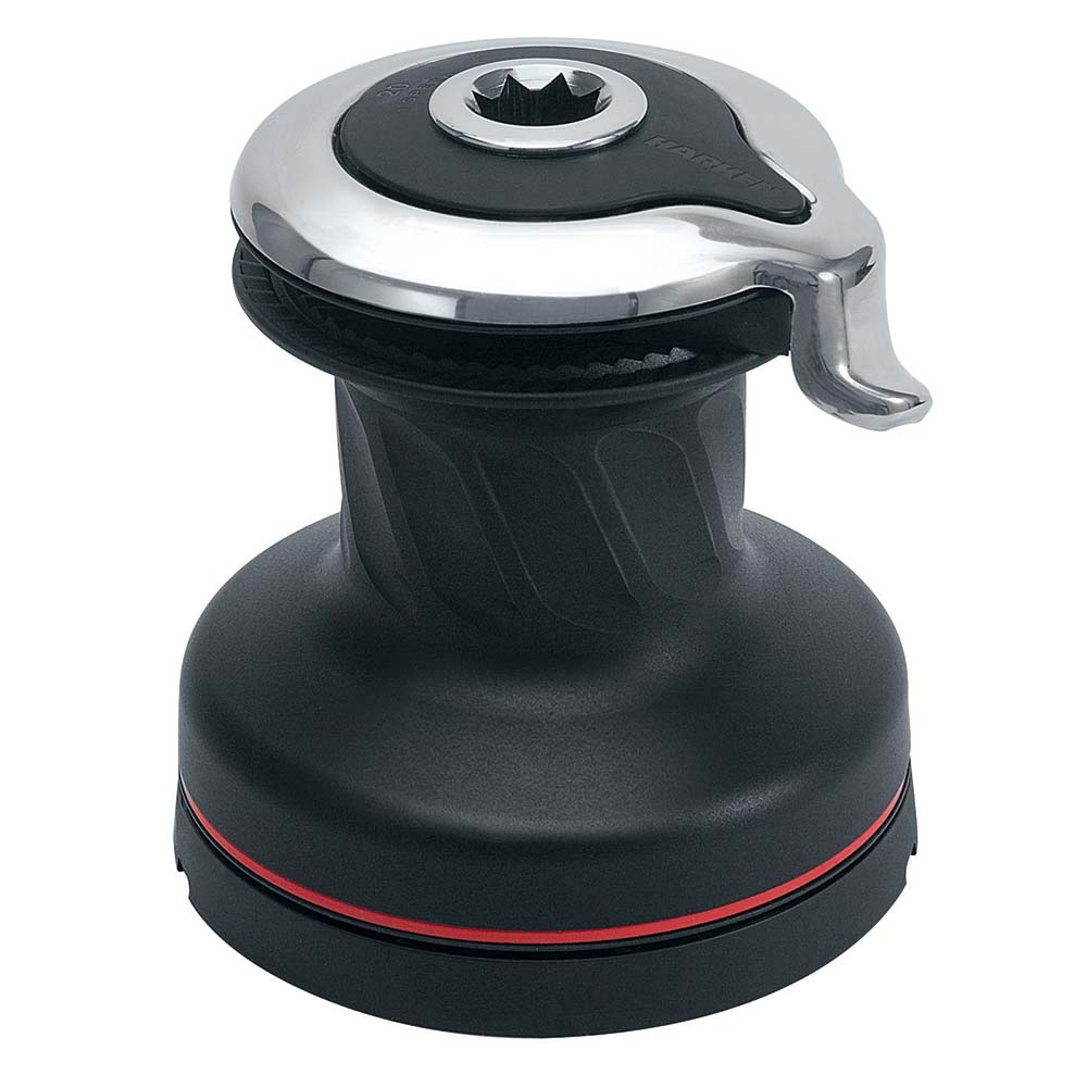 Harken 20 Self-Tailing Radial Aluminum Winch with rugged metal construction and self-tailing mechanism for boat sailing.