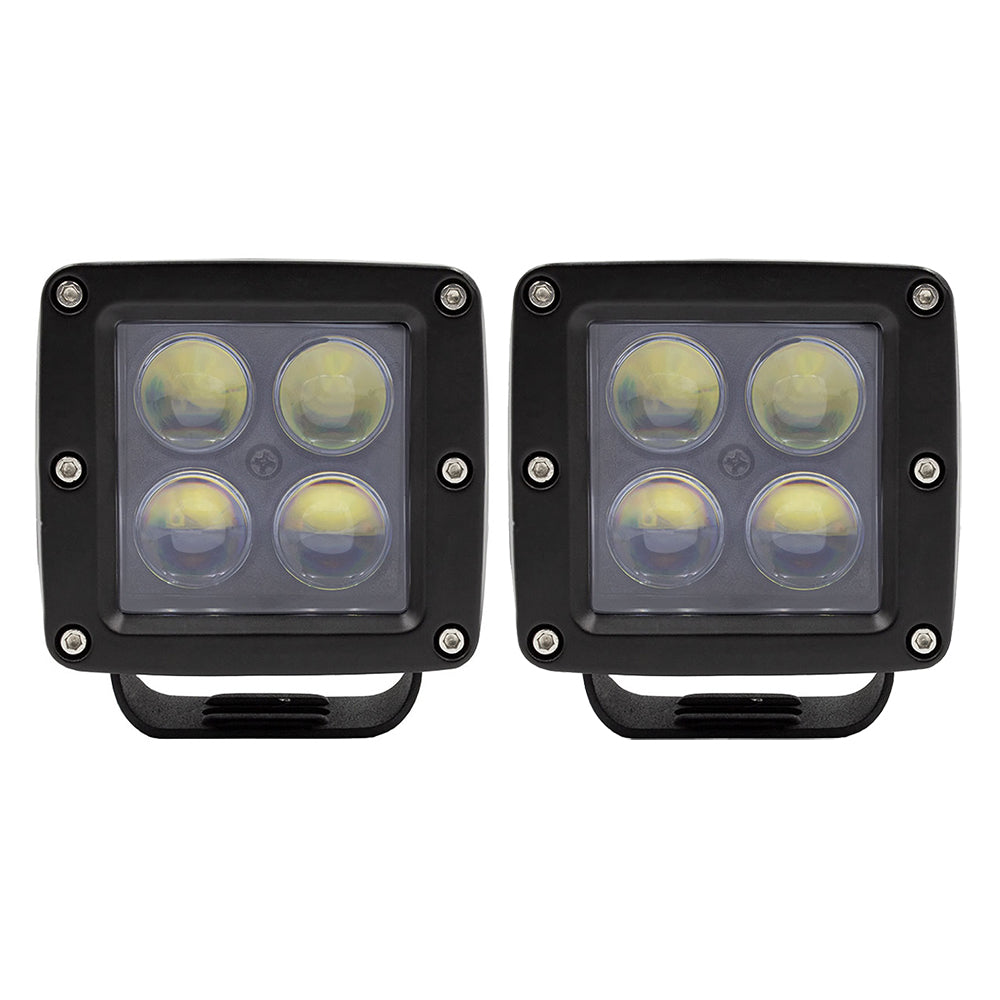 Cube lumineux HEISE 3" 4 LED - Lot de 2