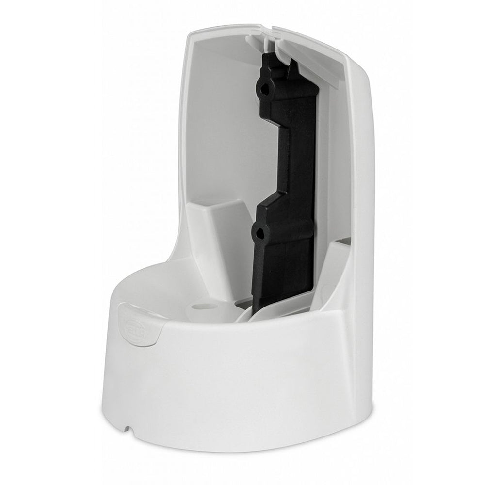 Hella Marine NaviLED PRO deck mount adapter in white, marine accessories for navigation light installation.