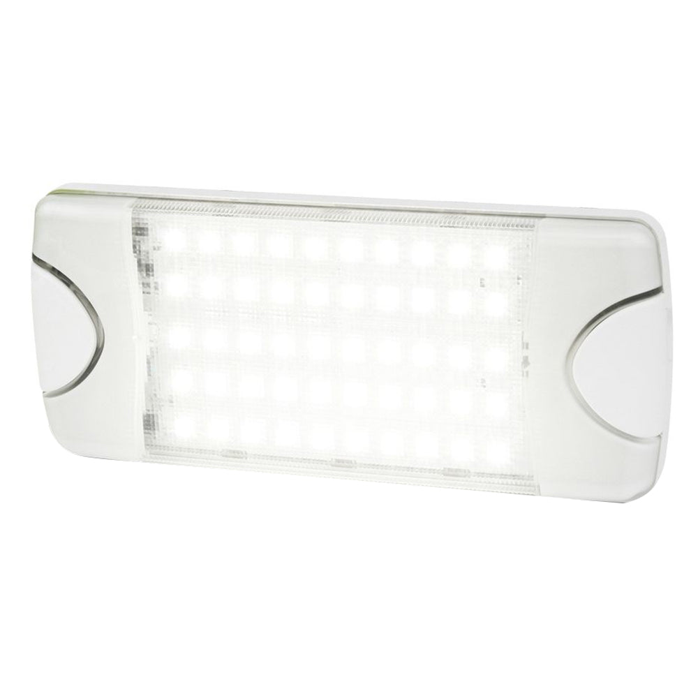 Hella Marine DuraLED 50 Low Profile Interior/Exterior Courtesy Light with wide white spread beam on a marine vessel