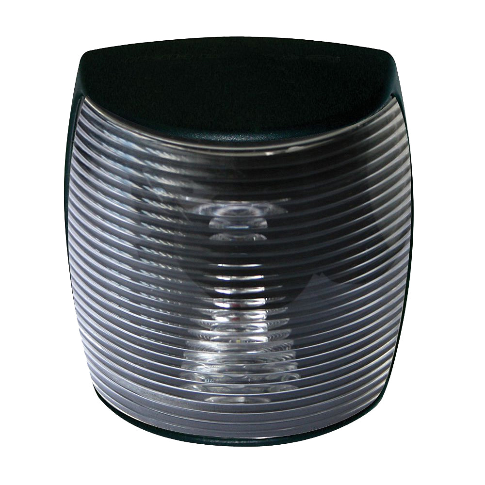 Hella Marine NaviLED PRO Masthead Navigation Lamp with black housing, 3 nautical mile visibility, for marine vessel navigation.