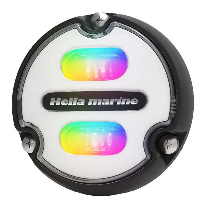 Projecteur sous-marin Hella Marine Apelo A1 RGB - 1800 lumens - Boîtier noir - Lentille blanche