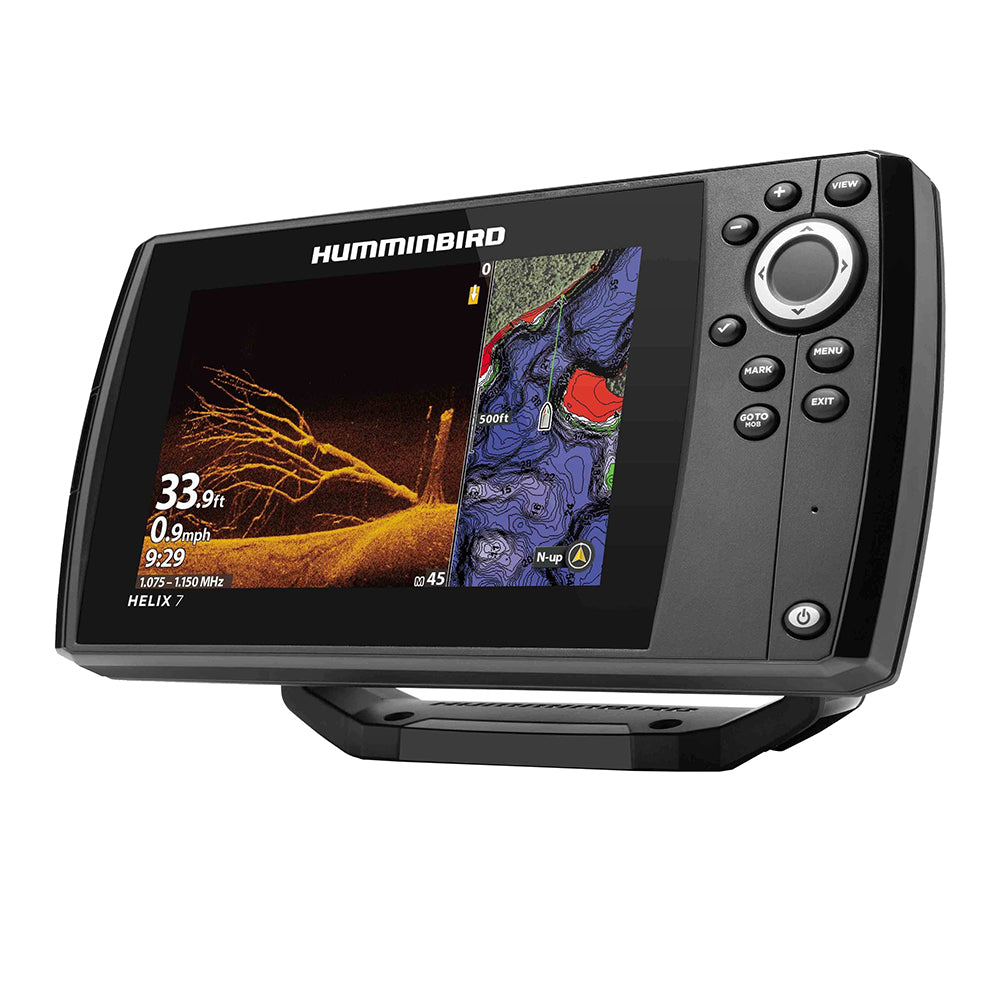 Humminbird HELIX 7 CHIRP MEGA DI GPS G4 fishfinder combo with color display and GPS navigation for anglers.