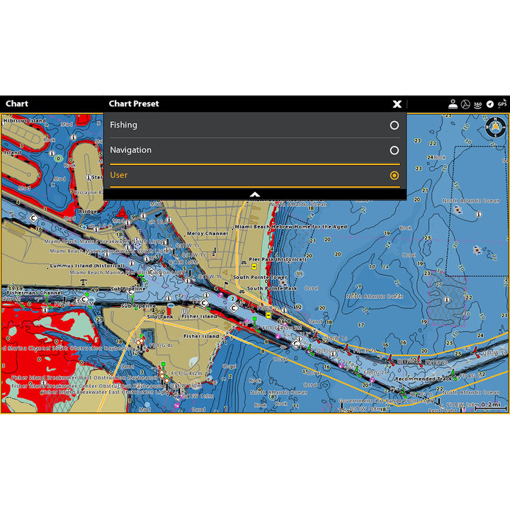Humminbird Coastmaster Chart featuring detailed marine navigation maps and coastal information for boating and fishing.