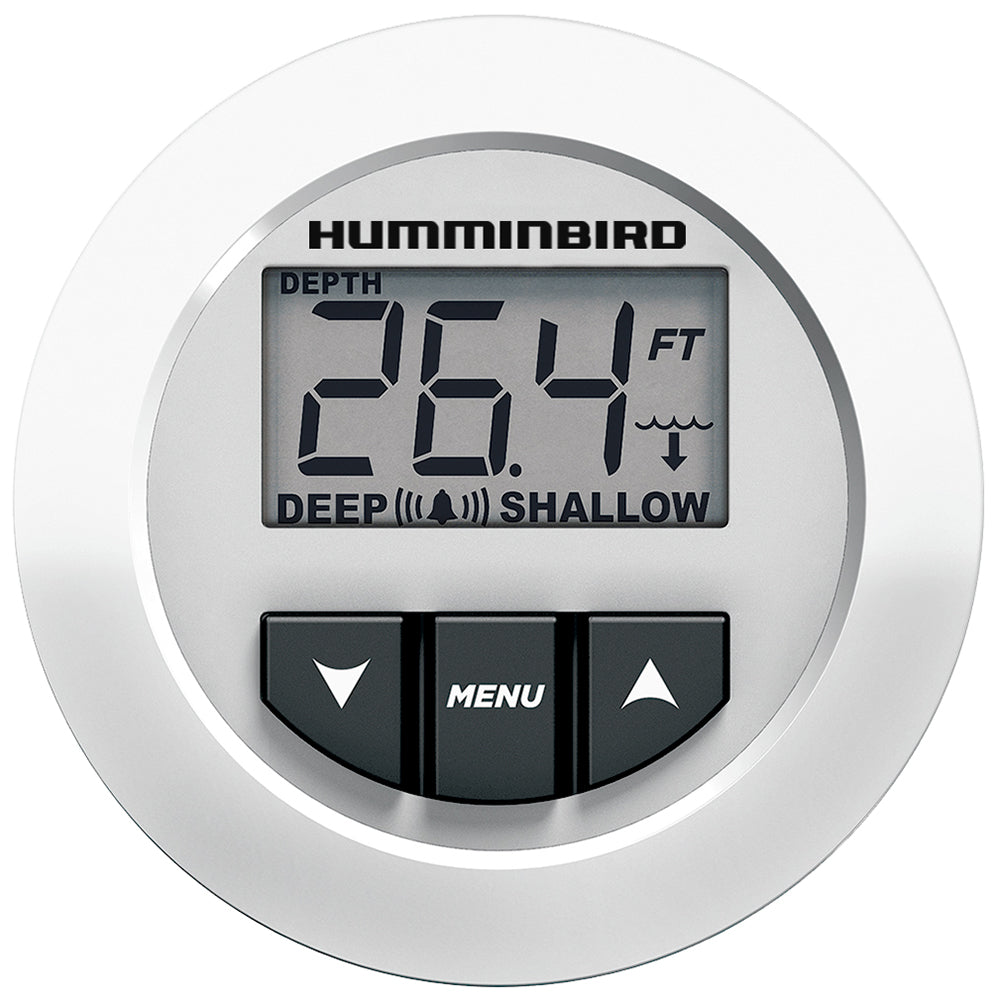 Humminbird HDR 650 instrument with black, white, or chrome bezel and TM transducer for marine or fishing use.