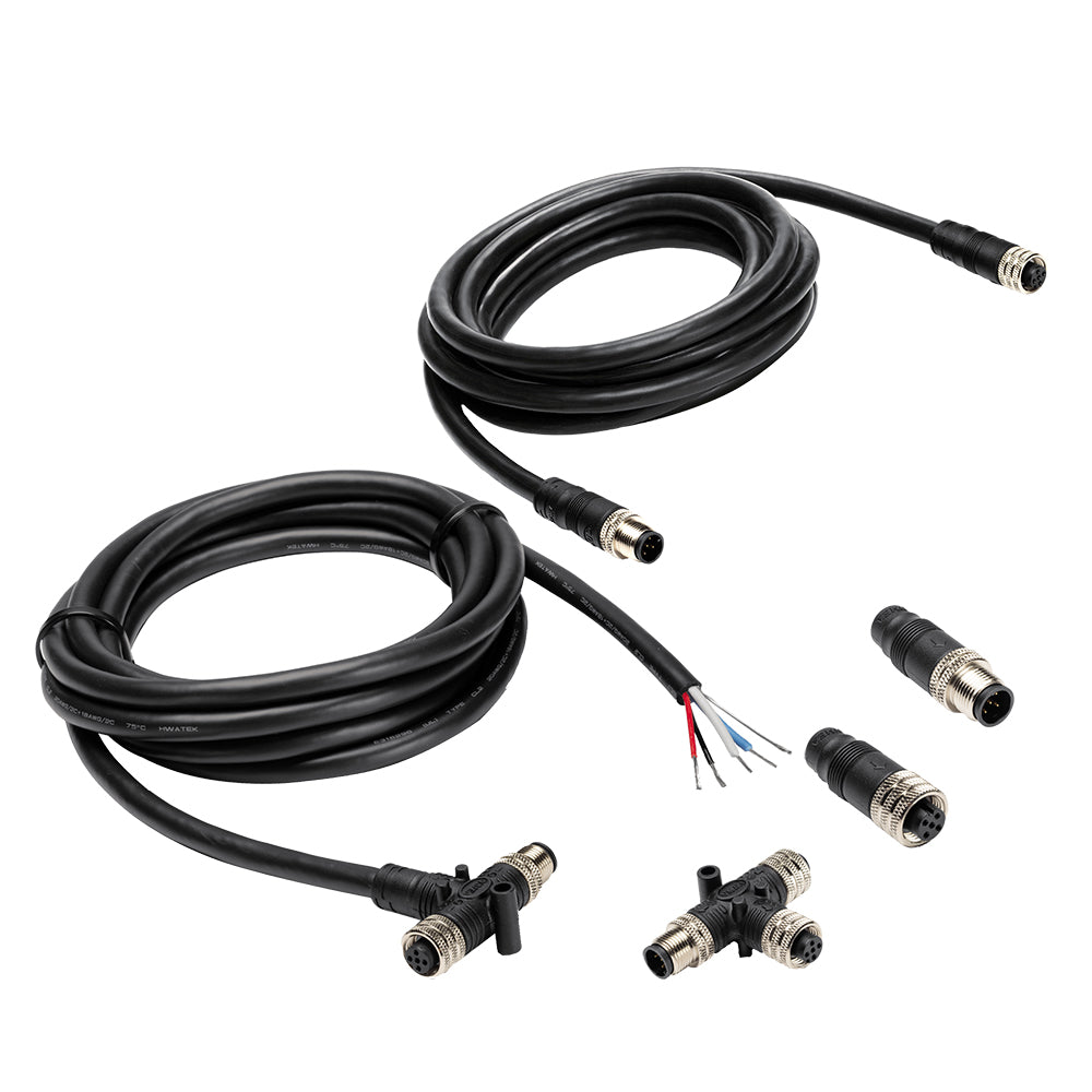 Humminbird NMEA 2000 Starter Kit with cables and sensors for marine electronic integration, single unit for boat navigation systems.