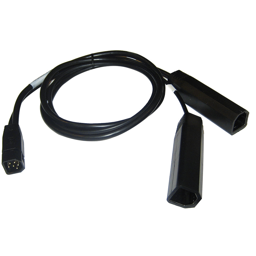 Humminbird 9 M SIDB Y 9-pin side imaging dual beam splitter cable for transducer accessories.
