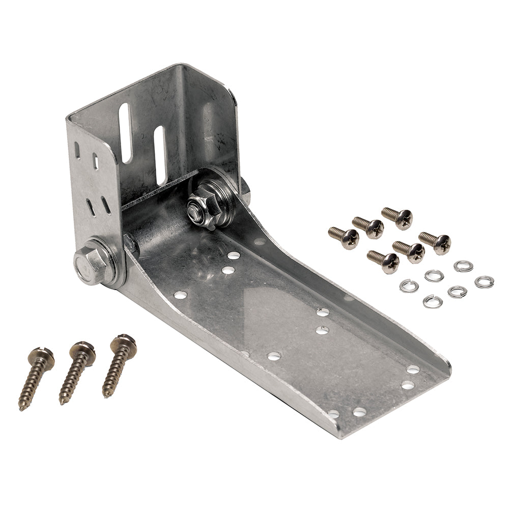 Humminbird MHX-HW Mega Imaging metal transom mount bracket for transducer accessories, designed for durable boat installation.