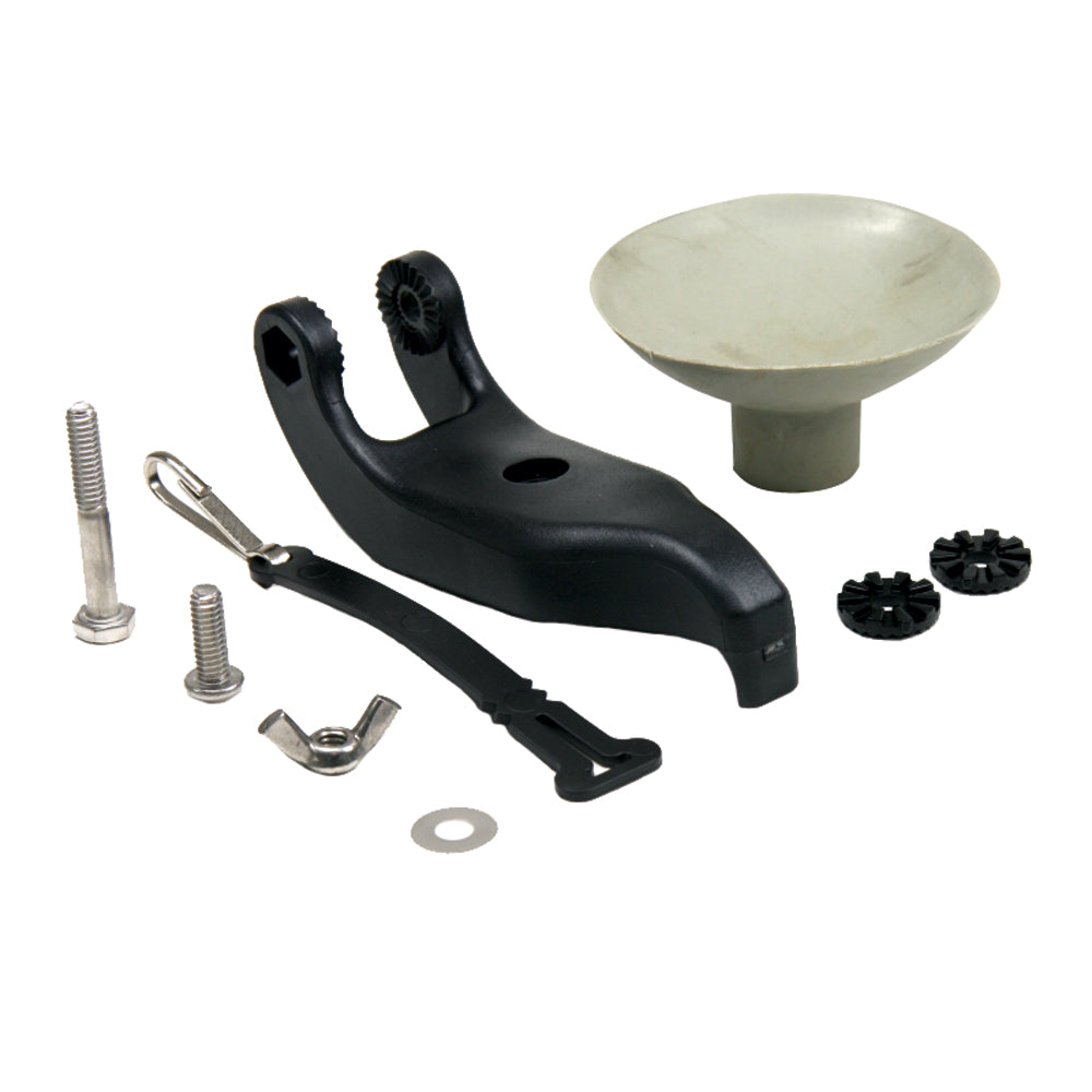 Humminbird MHX XNPT portable transducer hardware kit for fish finders, includes mounting accessories and connectors.
