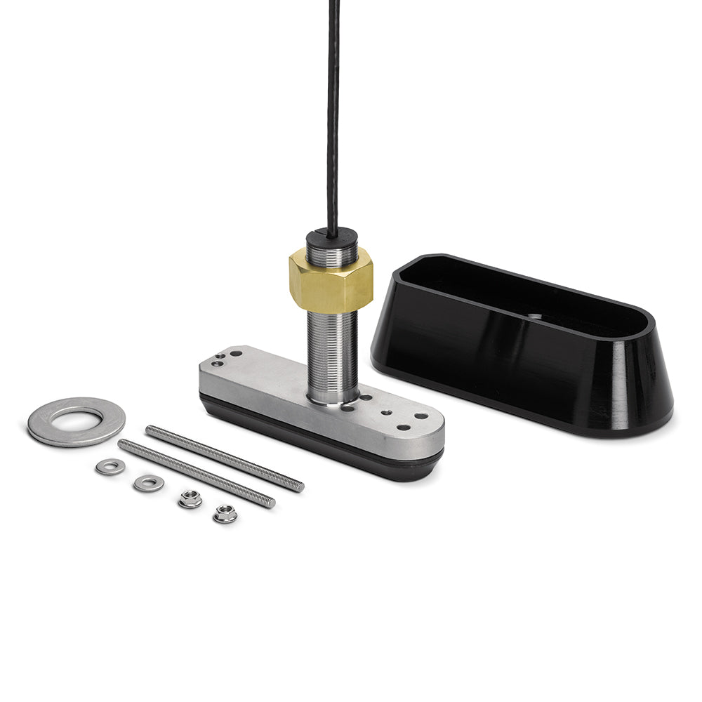 Humminbird SSTH 14 HW MSI+ stainless steel MEGA thru-hull transducer with 14-pin connector for marine sonar systems.