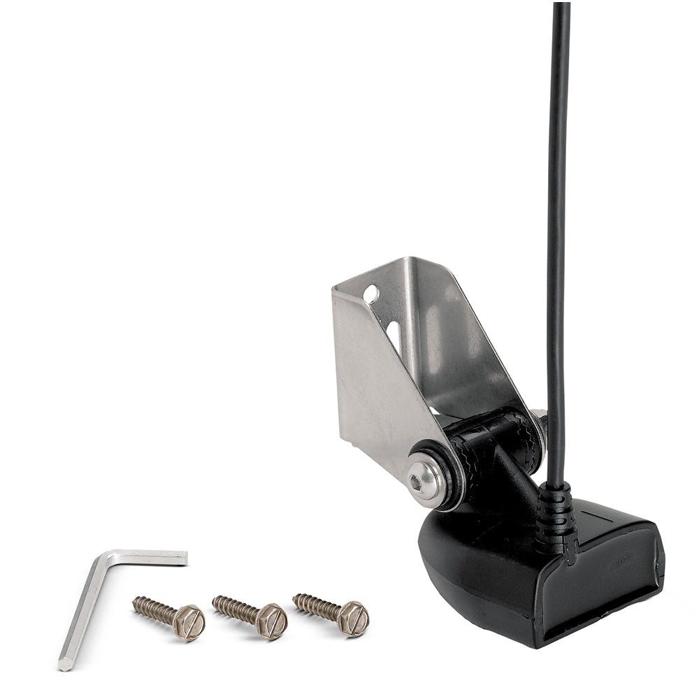Humminbird XNT-14-HW-T Dual Spectrum CHIRP TM transducer with temperature for SOLIX fish finders, showing the transducer device.